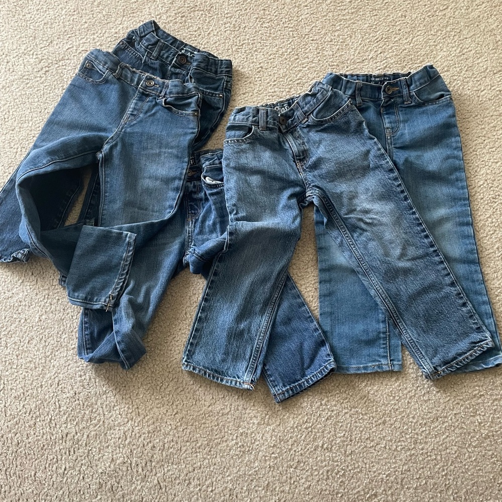 5 pairs of toddler girls jeans 4T